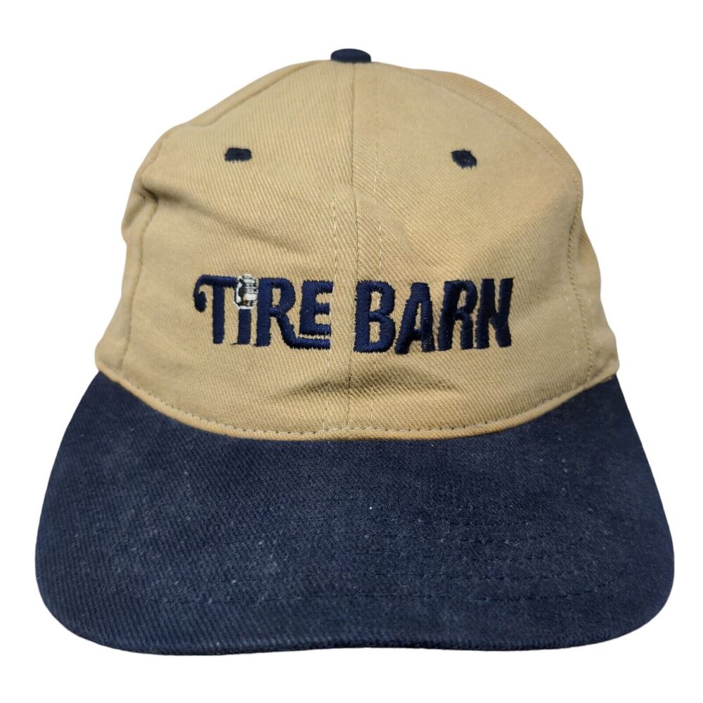Tire Barn Strapback Hat Multicolor One Size Embroidered Vented Holes 6 Panel